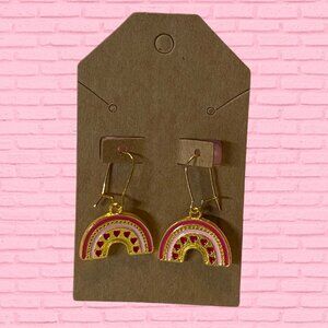 Children's BOHO Hearts and Rainbow Earrings